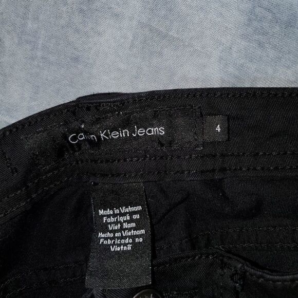 Calvin Klein Jeans Skinny Crop Black Size 4 - Picture 10 of 12